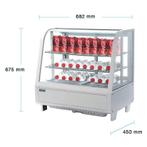 Polar Gekoelde witte tafelvitrine 100 Liter, Verzenden, Nieuw in verpakking