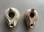 Laat-Romeins / Vroeg-Byzantijns Terracotta Set van 2 late