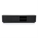 TV meubel Helsinki 200 cm 2-drs. 1 lade - zwart, Huis en Inrichting, Nieuw