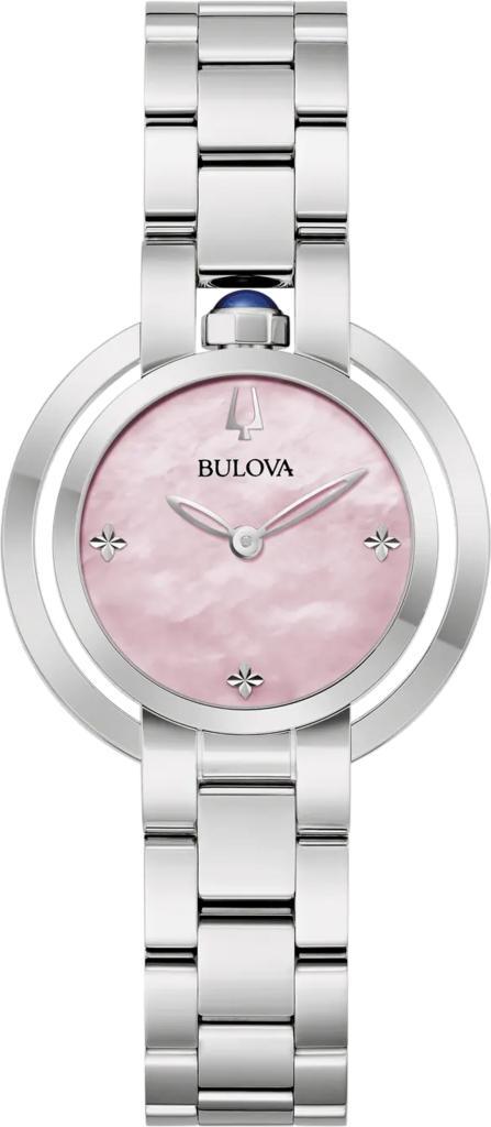 Bulova 96L338 Classic Rubaiyat dameshorloge 30 mm, Sieraden, Tassen en Uiterlijk, Horloges | Dames, Staal, Nieuw, Staal, Overige merken