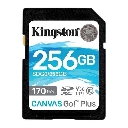 Kingston Canvas Go! Plus SD, 256GB, Audio, Tv en Foto, Fotografie | Geheugenkaarten, Verzenden