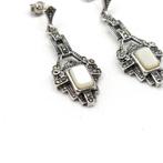 Zilver, 925 Sterling Zilver Parelmoer & Markasiet -, Antiek en Kunst