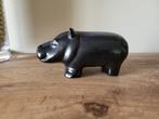 Upsala Ekeby - Beeldje - Hippopotame noir - Keramiek, Antiek en Kunst