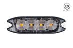 LED Flitser 12/24V 4x3W - 19 Flits patronen - Oranje, Auto diversen, Nieuw, Verzenden