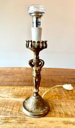 Tafellamp (2) - Verguld brons - 2 oude bronzen lamp