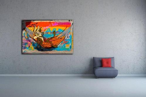 X-Art - Vil Coyote relaxing Pop Art, Antiek en Kunst, Kunst | Schilderijen | Modern