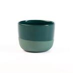 Latte Kopje &#8211; Half Glazed | Pine Green, Verzenden, Nieuw
