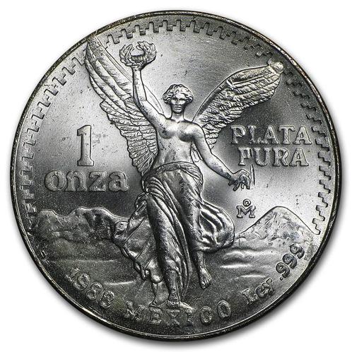 Mexican Libertad 1 oz 1988 (1.500.500 oplage), Postzegels en Munten, Munten | Amerika, Zuid-Amerika, Losse munt, Zilver, Verzenden