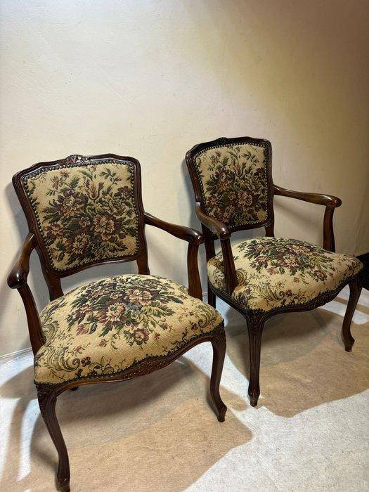 Fauteuil (2) - Antieke Louis Stijl Fauteuils met, Antiek en Kunst, Antiek | Overige Antiek