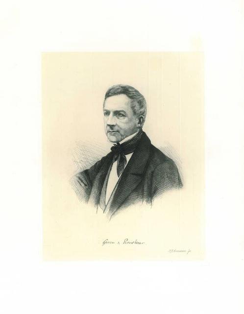 Portrait of Guillaume Groen van Prinsterer, Antiek en Kunst, Kunst | Etsen en Gravures