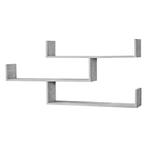 Wandrek Grimstad met 3 planken 119x18x55 cm betonkleurig, Huis en Inrichting, Woonaccessoires | Wandplanken en Boekenplanken, Verzenden