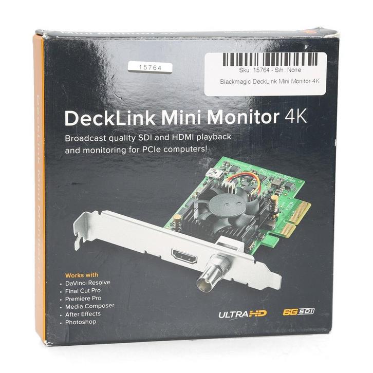 Blackmagic DeckLink Mini Monitor 4K, Audio, Tv en Foto, Fotografie | Fotostudio en Toebehoren, Zo goed als nieuw, Ophalen of Verzenden