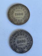 Brazilië. Pedro II (1831-1889). 2000 Reis 1851/1852 (2, Postzegels en Munten, Munten | Europa | Niet-Euromunten