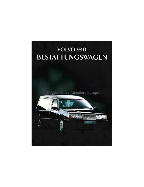 1993 VOLVO 940 BEGRAFENIS AUTO BROCHURE DUITS, Boeken, Auto's | Folders en Tijdschriften, Volvo