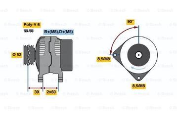 Dynamo / Alternator ALFA ROMEO 156 (2.5 V6 24V,3.2 GTA) beschikbaar voor biedingen