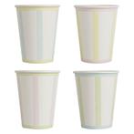 Gekleurde Bekers Pastel 11cm 8st, Verzenden, Nieuw