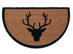 Halfronde Kokosmat 75 x 45 cm met Hertenmotief, Verzenden, Nieuw