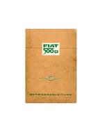 1962 FIAT 500 D INSTRUCTIEBOEKJE DUITS, Auto diversen, Handleidingen en Instructieboekjes