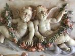 Plaquette - Twee Engelen - 70 cm - Gips, Antiek en Kunst