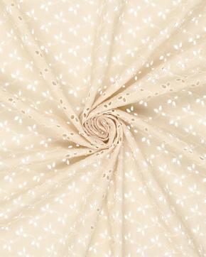 Broderie Katoen Gaten Beige, Hobby en Vrije tijd, Stoffen en Lappen, Beige, Nieuw