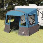 vidaXL Achterkleptent voor Caravan met dak Blauw 352 x 250 x, Verzenden, Nieuw