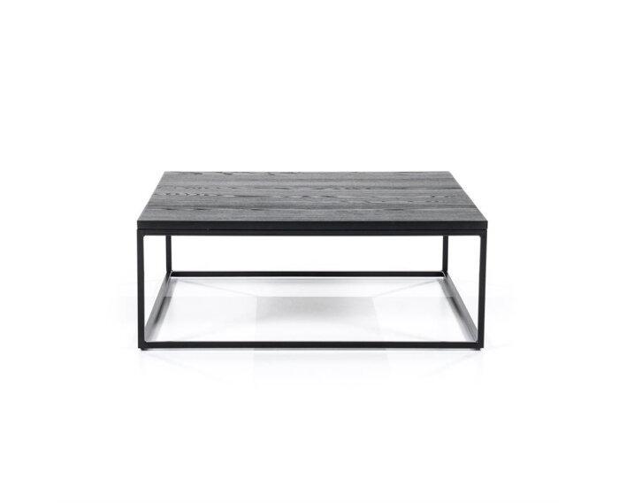Salontafel Robin 100x100 - zwart | Eleonora, Huis en Inrichting, Tafels | Salontafels, Nieuw, Ophalen of Verzenden