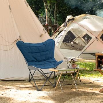 Campingstoel - Opvouwbaar - Modern design - blauw beschikbaar voor biedingen