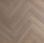 Visgraat PVC click met ondervloer WOOD Walnut oak 1208, Pvc klik, Overige kleuren, 75 m² of meer, Overige typen