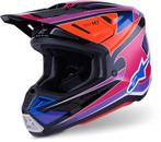 Alpinestars S-M7 Fuse Blauw Lila Crosshelm, Nieuw met kaartje, Overige merken, Heren, Offroadhelm