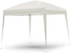 Partytent - Opvouwbaar - 3x3 m - Paviljoen - Easy up - Beige, Verzenden, Zo goed als nieuw