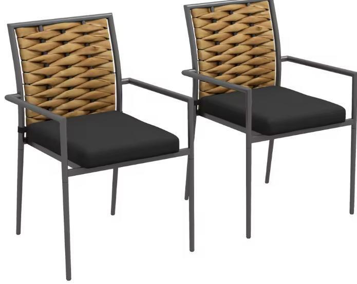 Set van 2 Rotan Tuinstoelen – Weerbestendig met Kussens, Tuin en Terras, Tuinstoelen, Nieuw, Verzenden