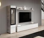 Wandmeubel Betonlook Wit Set van 3 TV-Meubel, Nieuw, 150 tot 200 cm, 25 tot 50 cm, Verzenden