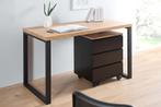 Design bureau OAK DESK 120cm eiken vintage metalen frame, Ophalen of Verzenden, Nieuw