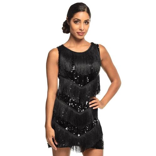 Flapper Jurk Zwart Chicago, Kleding | Dames, Carnavalskleding en Feestkleding, Nieuw, Ophalen of Verzenden