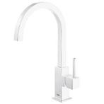 Keukenkraan Tres Cocina Gebogen Uitloop 20.5 cm Mat Wit, Ophalen of Verzenden, Nieuw, Kraan