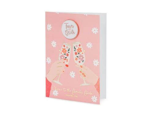 Wenskaart Team Bride 15cm, Hobby en Vrije tijd, Feestartikelen, Nieuw, Verzenden