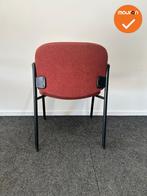 Vergaderstoel - Ahrend 320 - rode stoffering - zwart frame, Vergader- of Presentatieruimte, Ophalen of Verzenden, Gebruikt, Stoel