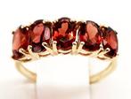 Zonder Minimumprijs - Ring - 14 karaat Geel goud Granaat, Sieraden, Tassen en Uiterlijk, Ringen, Nieuw