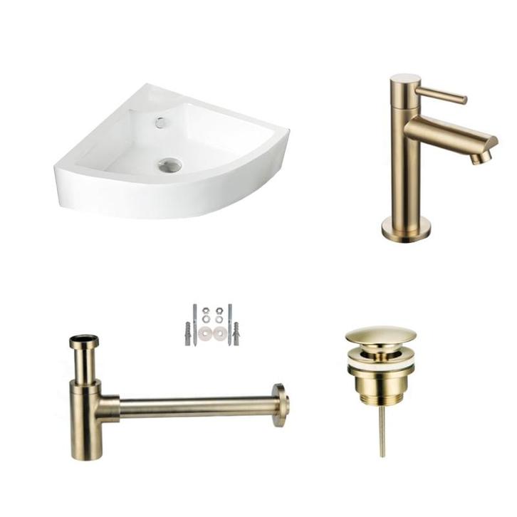 Sani Royal Fonteinset Keramiek Quartz met Kraan,, Doe-het-zelf en Verbouw, Sanitair