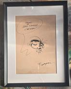 Franquin - Gaston - 1 Origineel gesigneerde tekening, Boeken, Nieuw