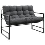 Tuinbank Staal Antraciet - Tweedekansje voor de Tuin!, Tuin en Terras, Tuinbanken, Ophalen of Verzenden, Nieuw, Textileen