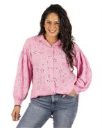 Roze broderie blouse van Made in Italy, Kleding | Dames, Blouses en Tunieken, Nieuw, Verzenden