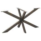 vidaXL Eettafelpoot spider vorm 150x78x(72-73) cm staal, Verzenden, Nieuw