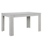 [en.casa] Eettafel Nora 140x90x77 cm eikenkleurig wit, Huis en Inrichting, Tafels | Eettafels, Verzenden, Nieuw