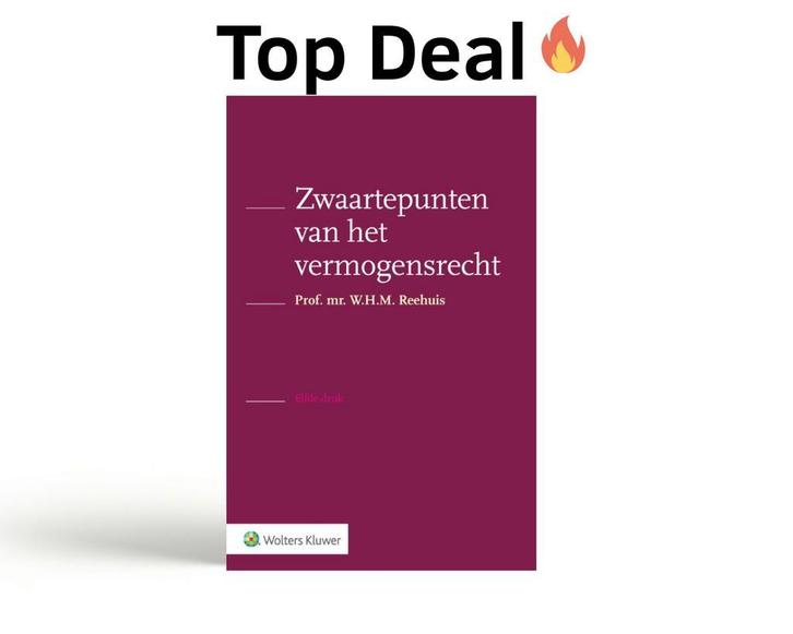 Zwaartepunten van het vermogensrecht, 9789013148596, Boeken, Studieboeken en Cursussen, Zo goed als nieuw, Verzenden