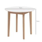 TRUUSK Eettafel Keukentafel Ronde Tafel, Scandi Design, 75 C, Huis en Inrichting, Tafels | Eettafels, Verzenden, Nieuw