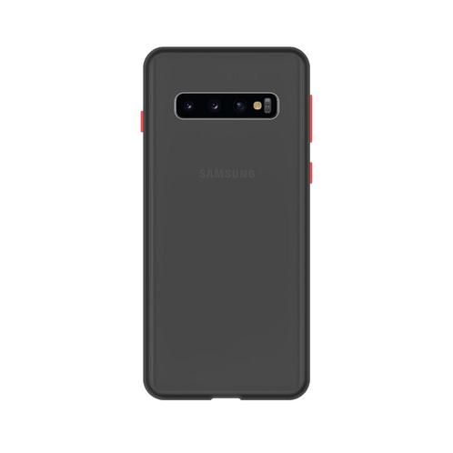 Samsung Galaxy S10 Plus Back Cover - Zwart/Transparant, Telecommunicatie, Mobiele telefoons | Toebehoren en Onderdelen, Bescherming