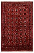 Afghan, Kuduz traditioneel met de hand geknoopt rood tapijt, Nieuw