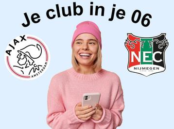 Oprichtingsjaar 1900 van AJAX of NEC in je 06-nummer beschikbaar voor biedingen