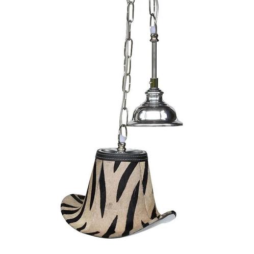 hanglamp Hanger 26x20x17cm Zebra Hat, Huis en Inrichting, Lampen | Hanglampen, Nieuw, Ophalen of Verzenden